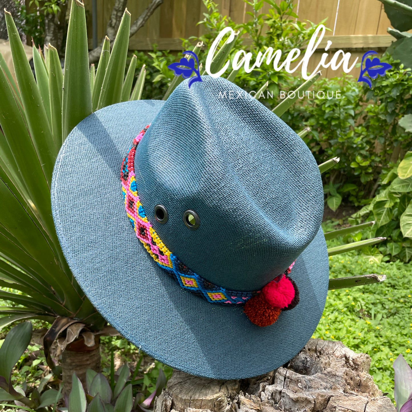 Mexican Sun Hat Pom-Poms