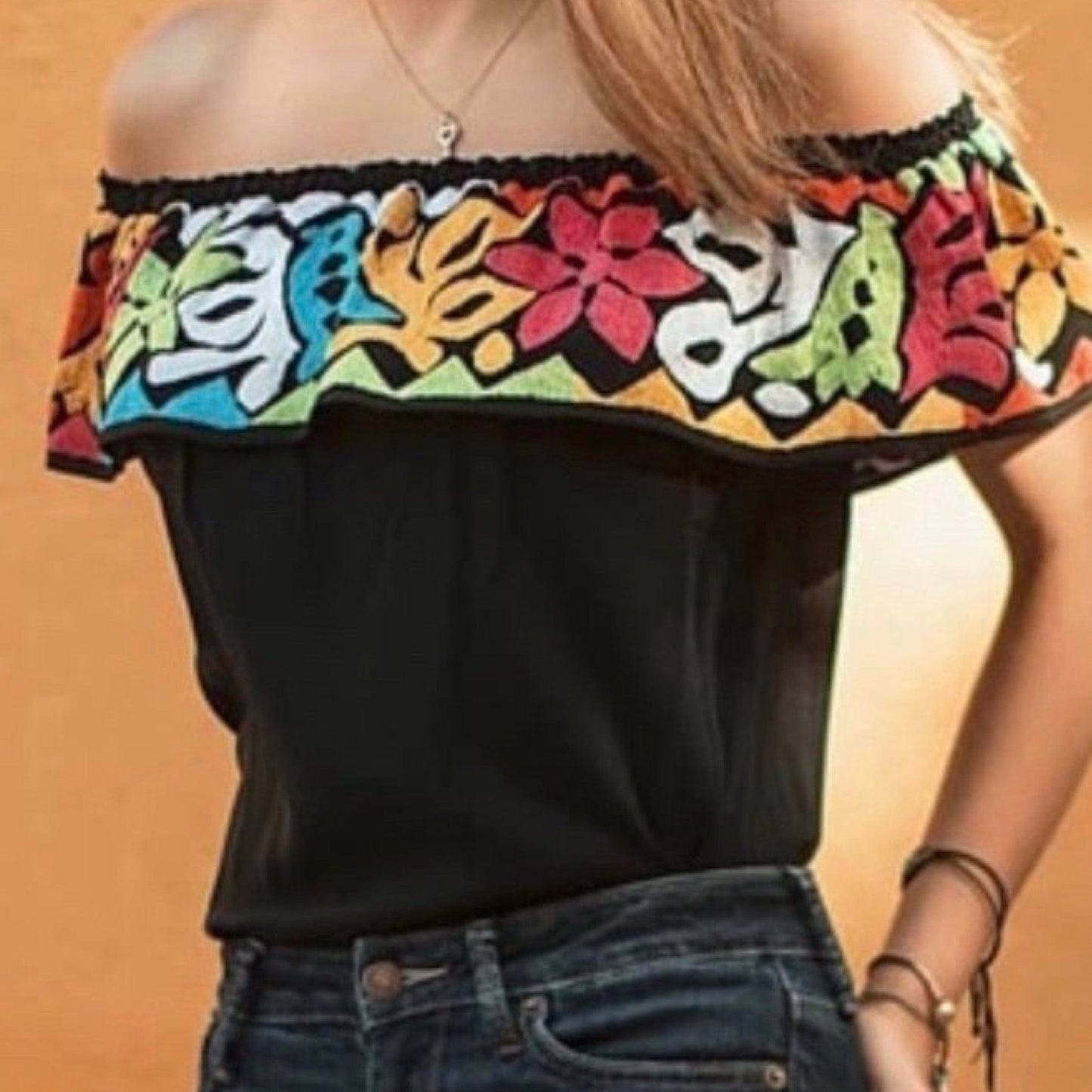 Jalapa Off Shoulder Mexican Blouse