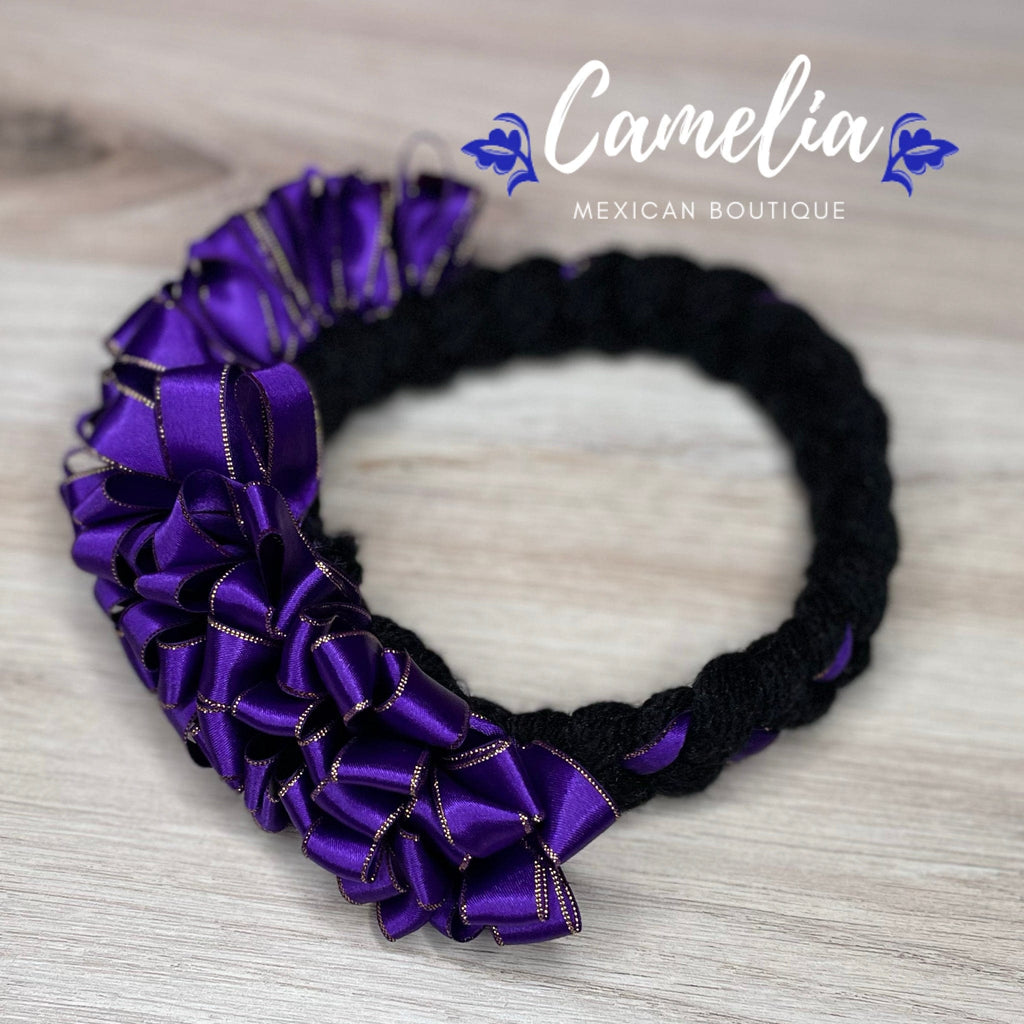 Mexican Braided Headband with Satin Ribbon - Child