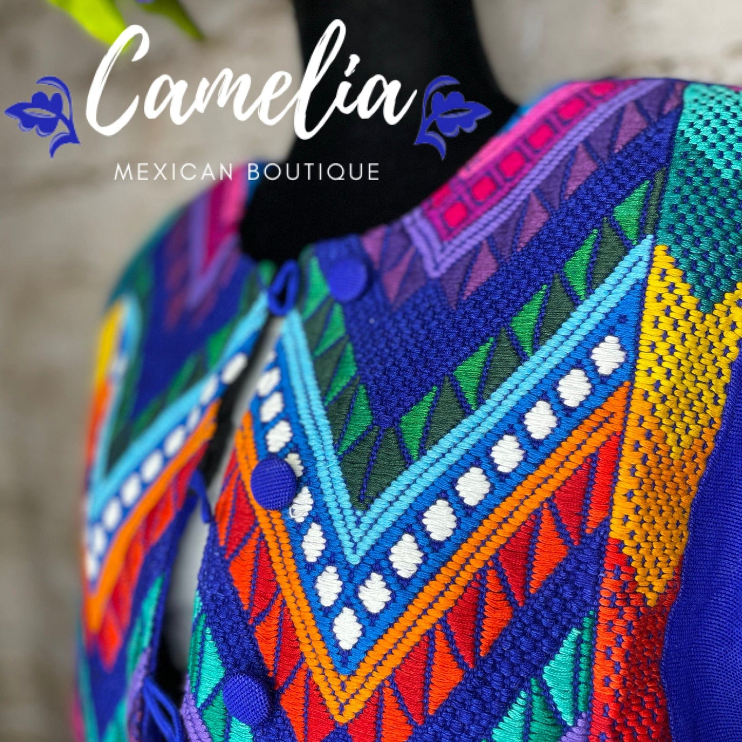 Mexican Embroidered Bolero Jacket - Maya