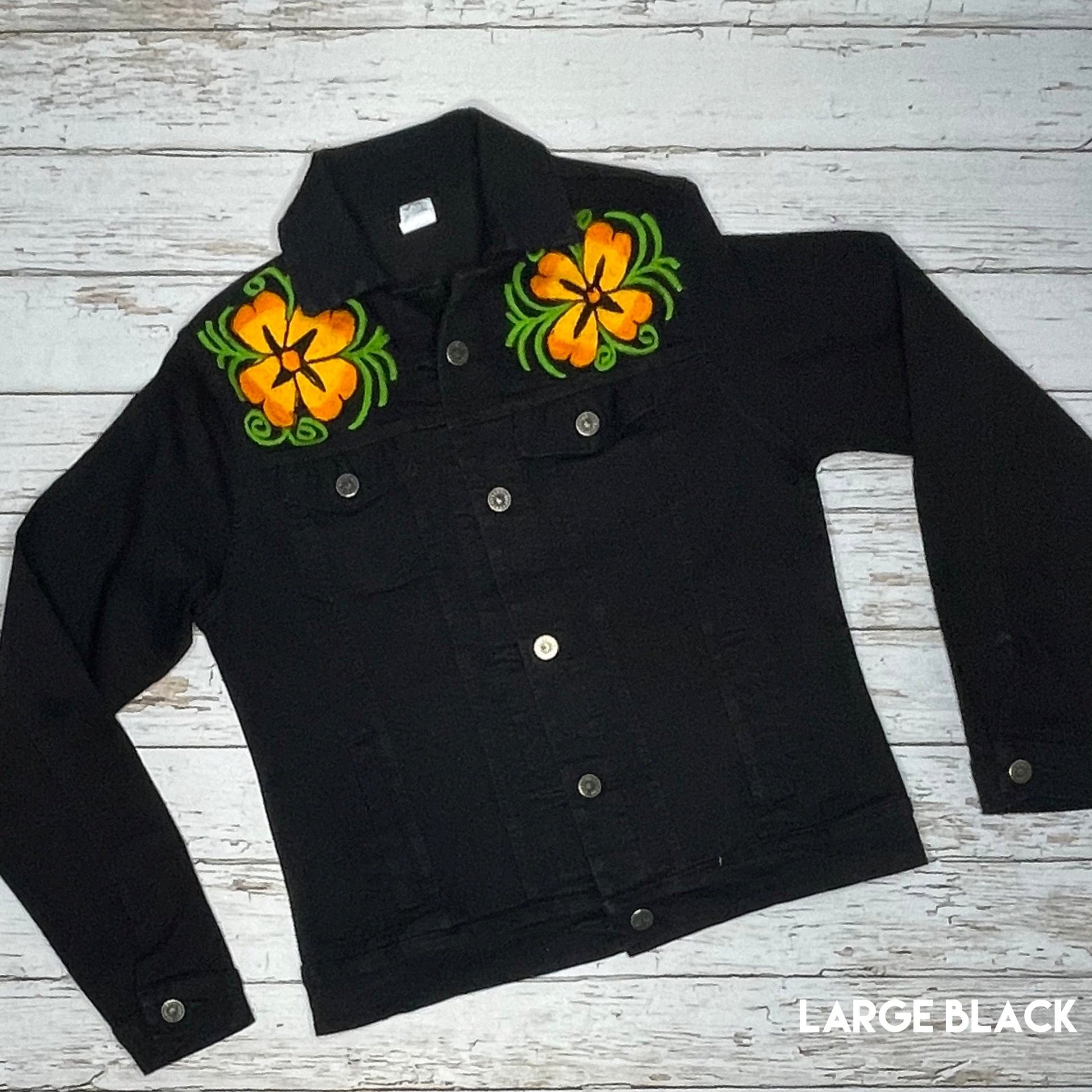 Mexican Embroidered Denim Jacket - Zinia