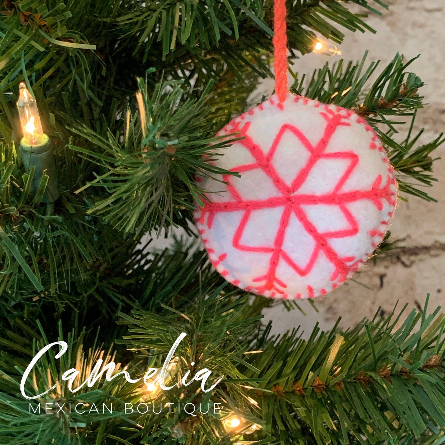 Mexican Felt Ornament Christmas Sphere