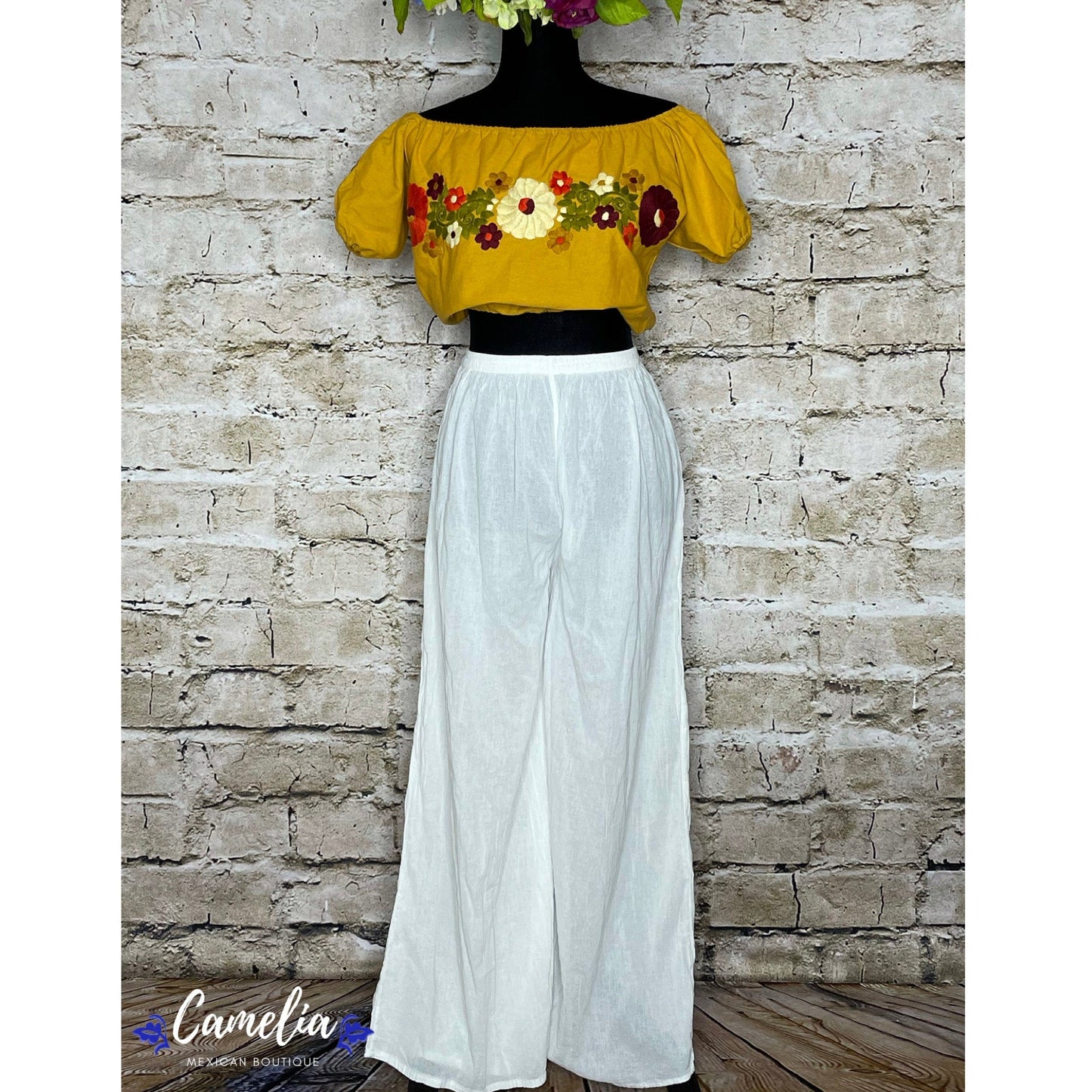 Mexican Gauze Palazzo Pant