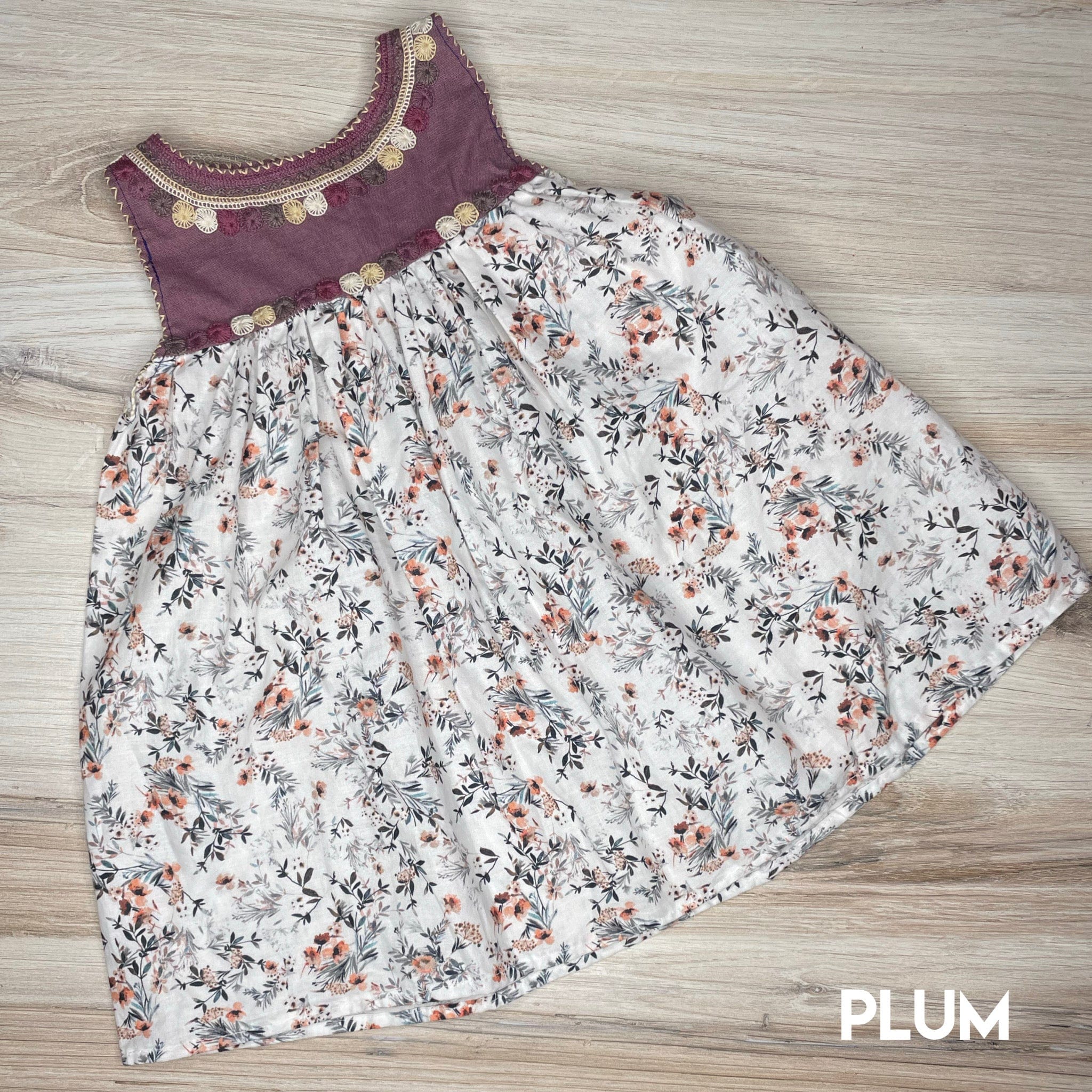 Mexican Girl Dress Rococo Floral Print