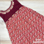 Mexican Girl Dress Rococo Floral Print