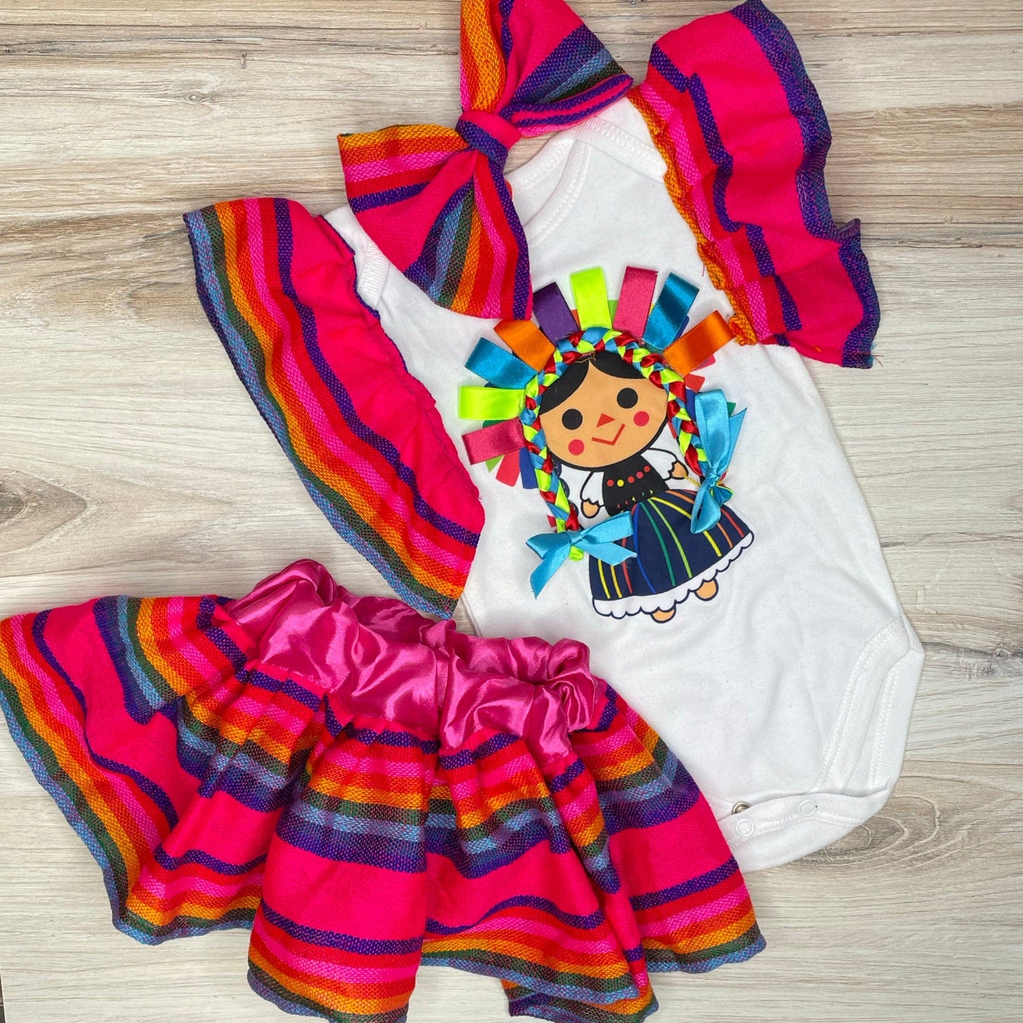 Mexican Lele Doll Tutu Onesue - Baby