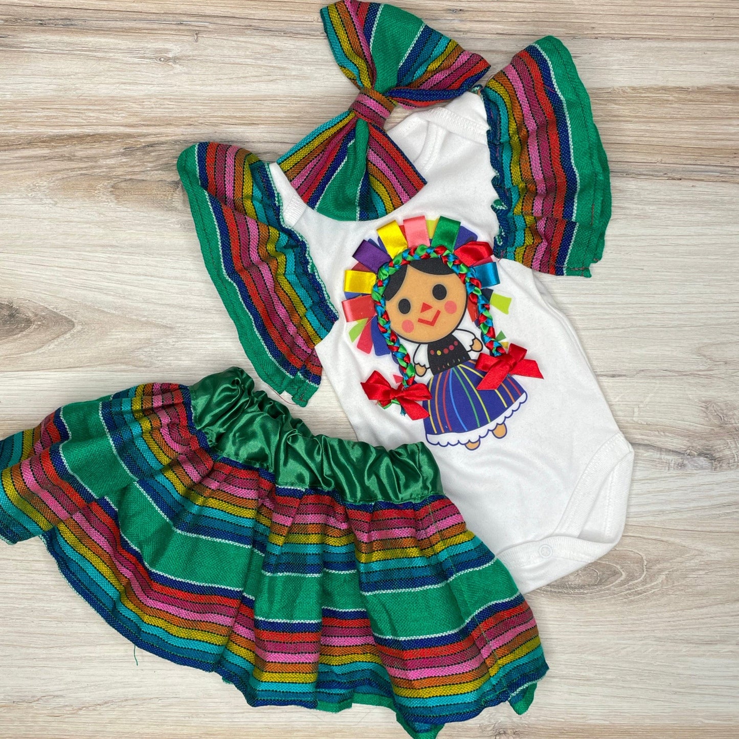 Mexican Lele Doll Tutu Onesue - Baby