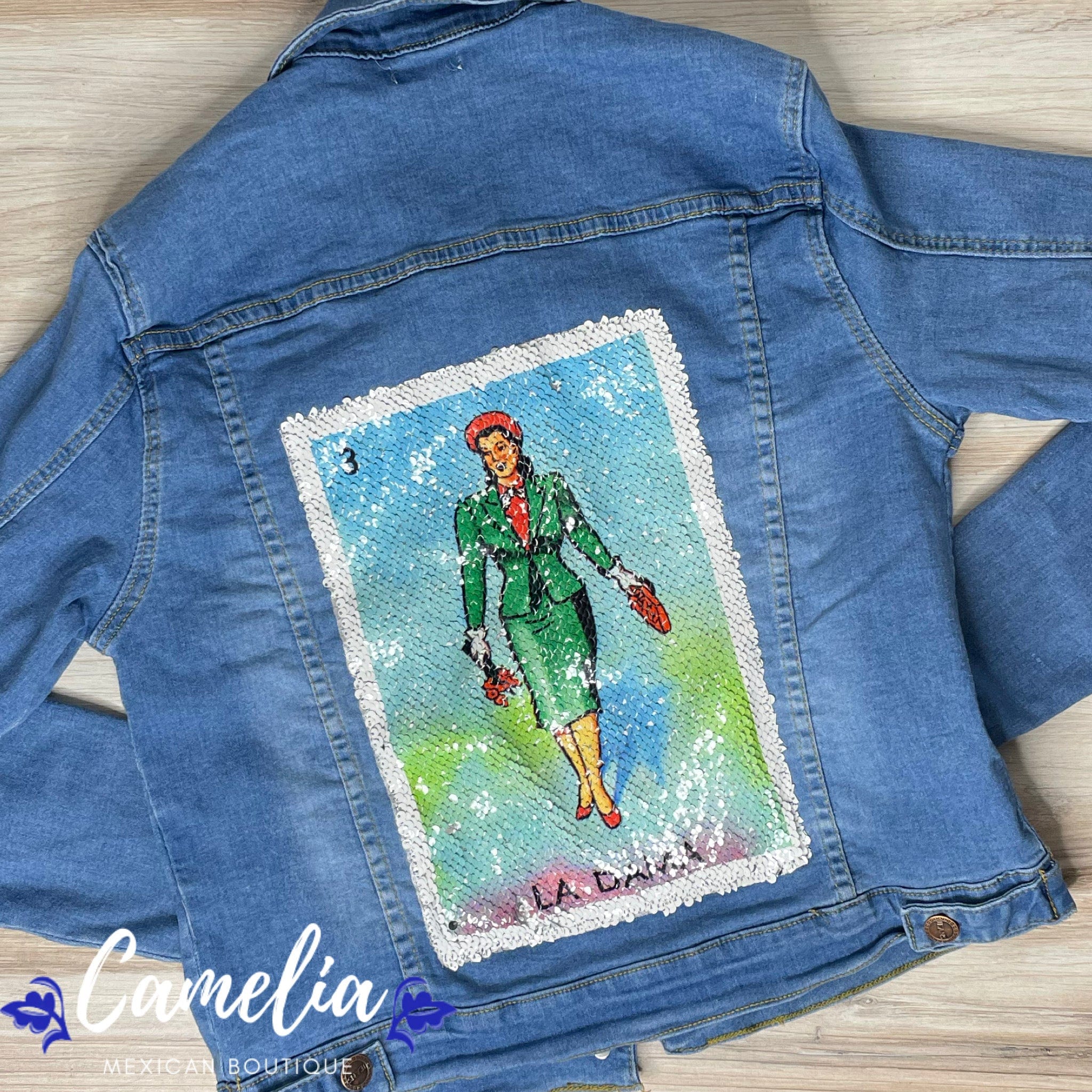 Mexican Loteria Denim Jacket