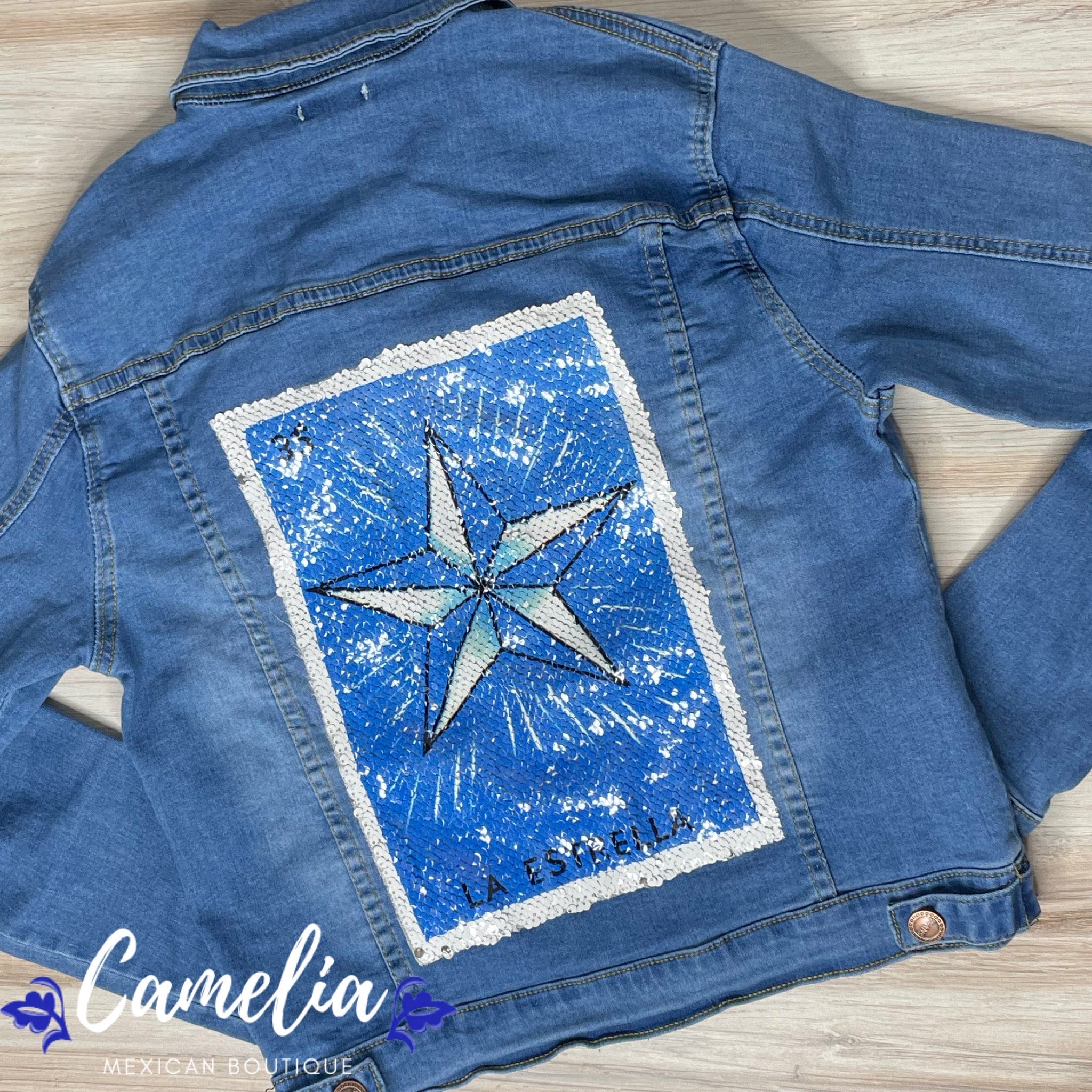 Mexican Loteria Denim Jacket