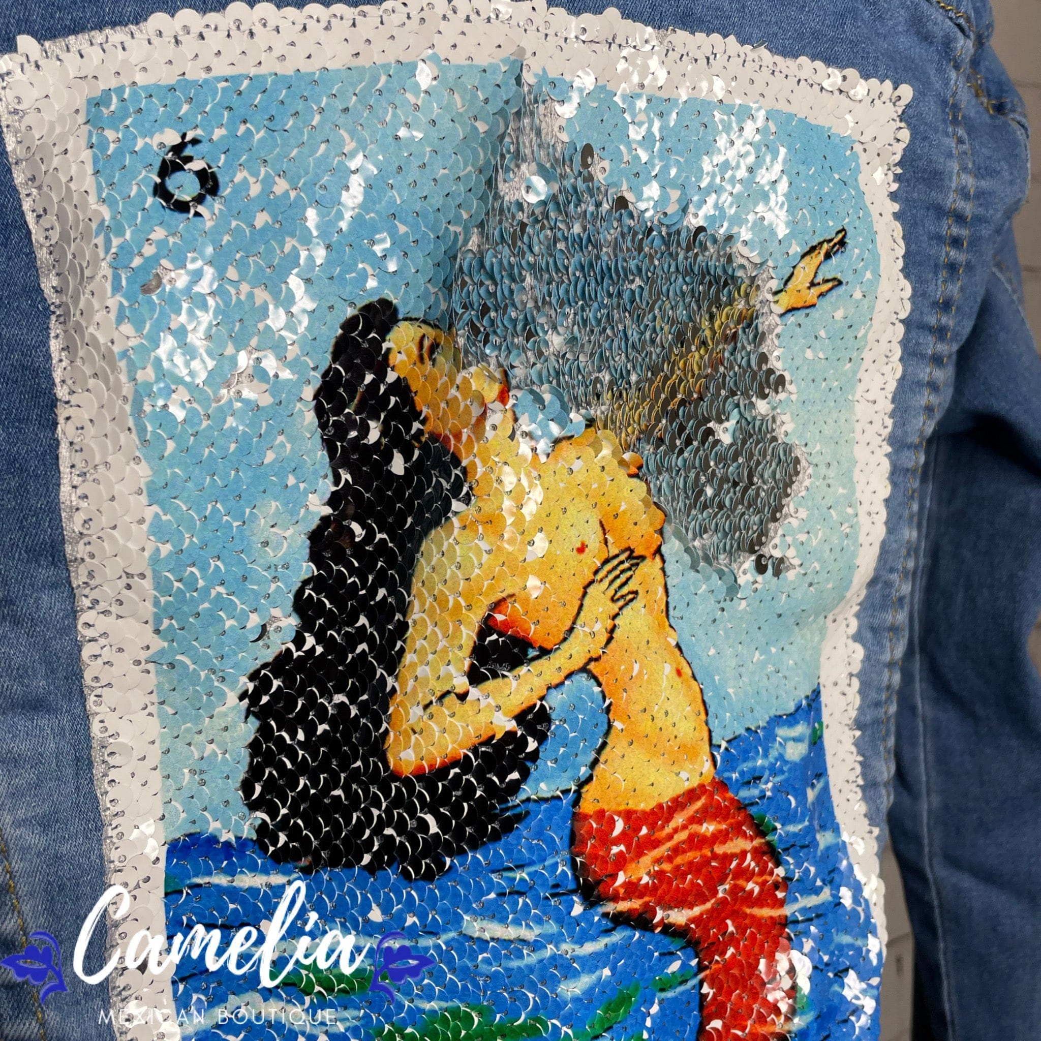Mexican Loteria Denim Jacket