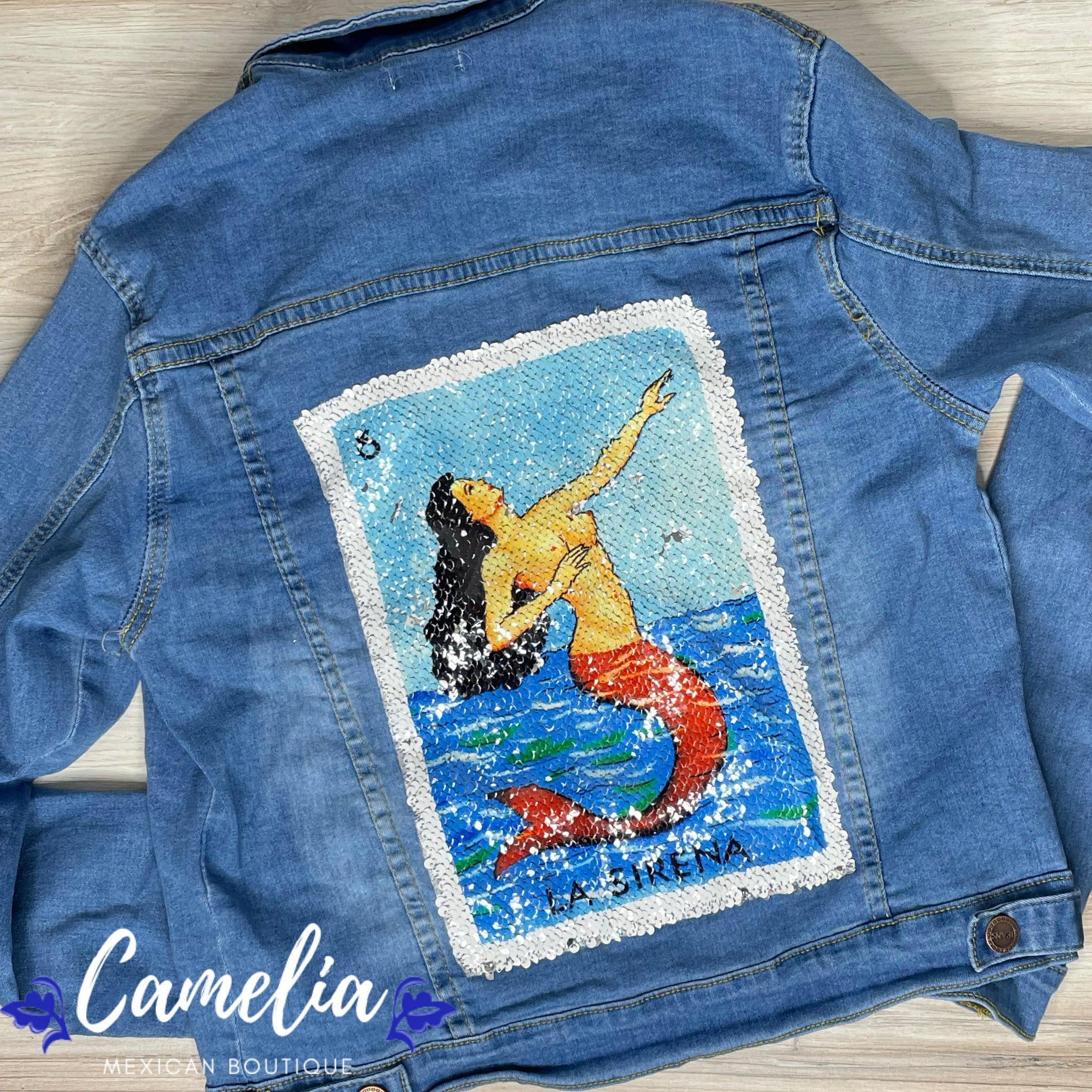 Mexican Loteria Denim Jacket