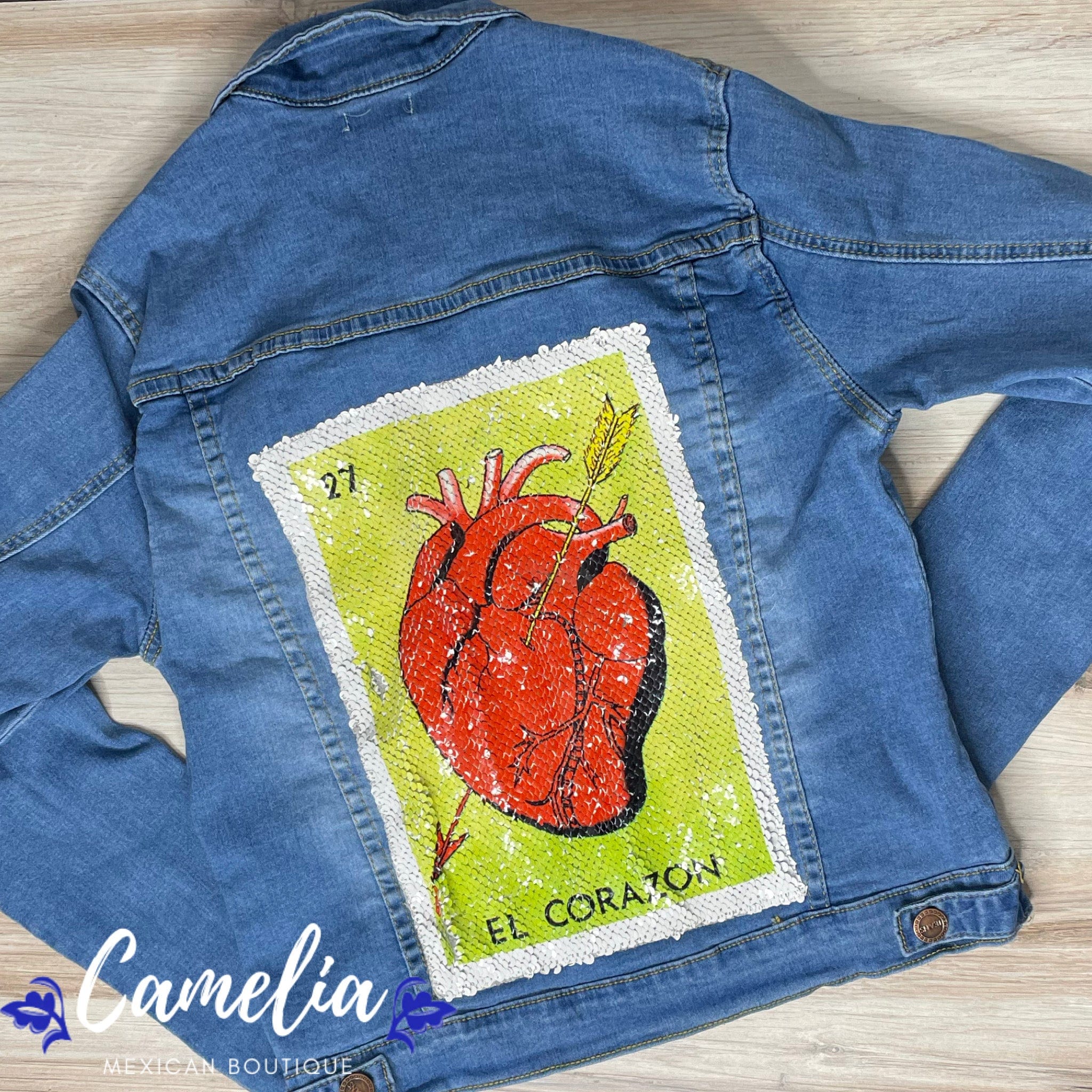 Mexican Loteria Denim Jacket