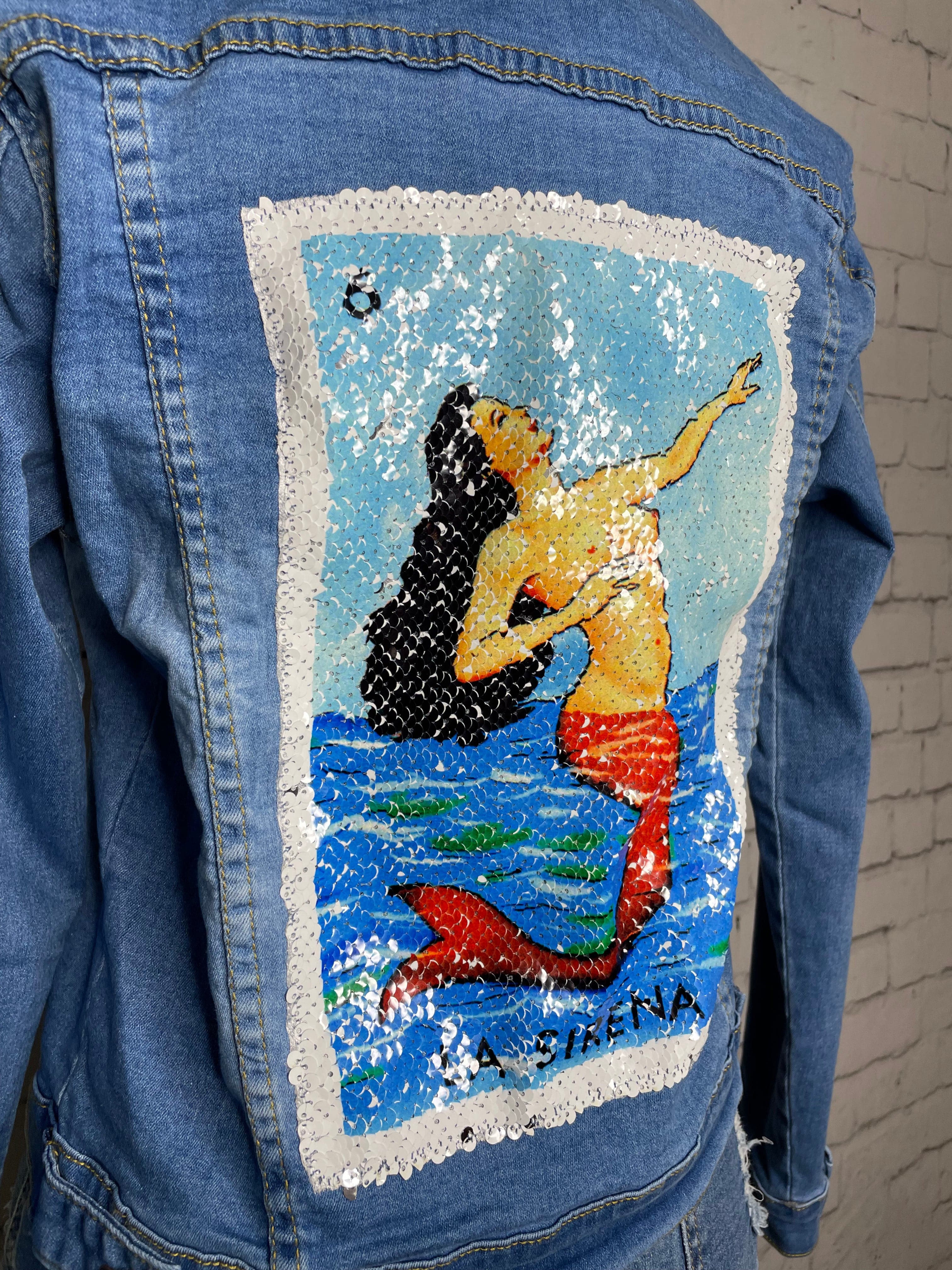 Mexican Loteria Denim Jacket