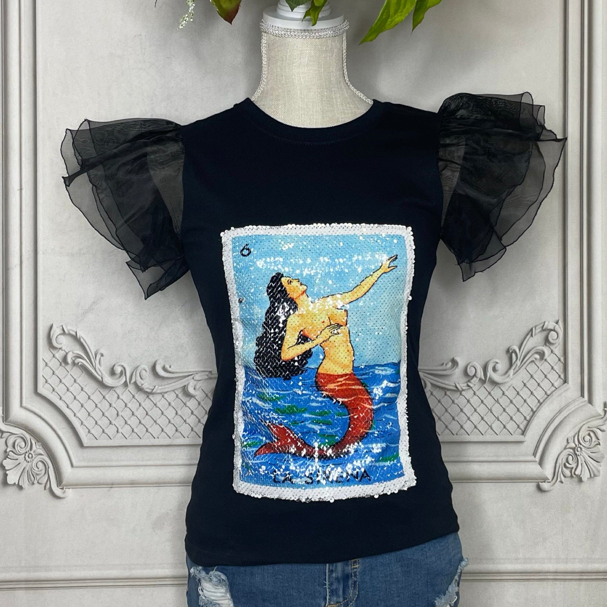 Mexican Loteria Sequence Shirt LA SIRENA