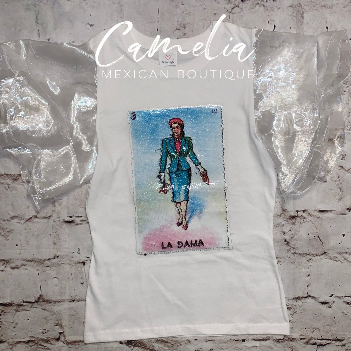 Mexican Loteria Shirt LA DAMA - GIRLS