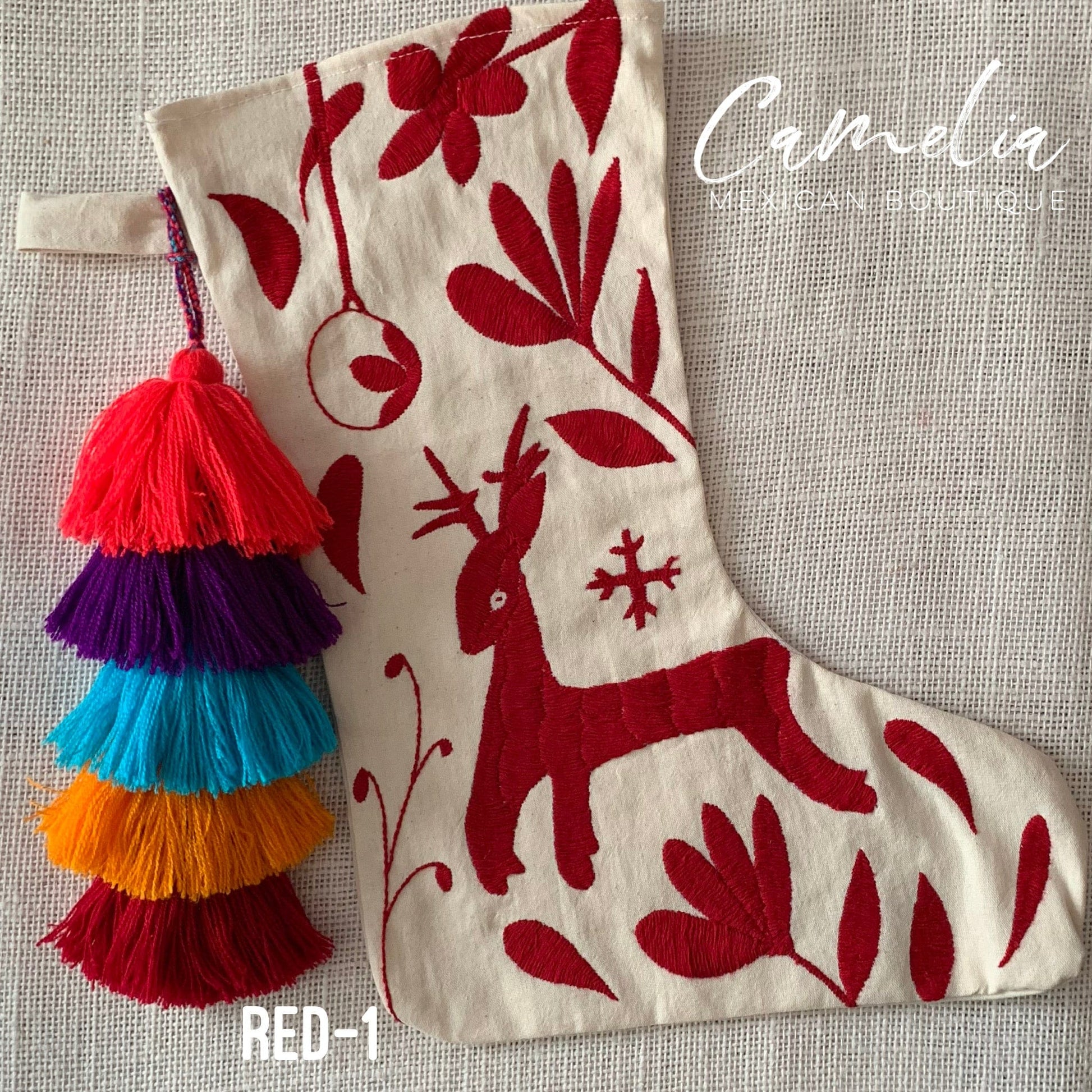 Mexican Otomi Christmas Stocking