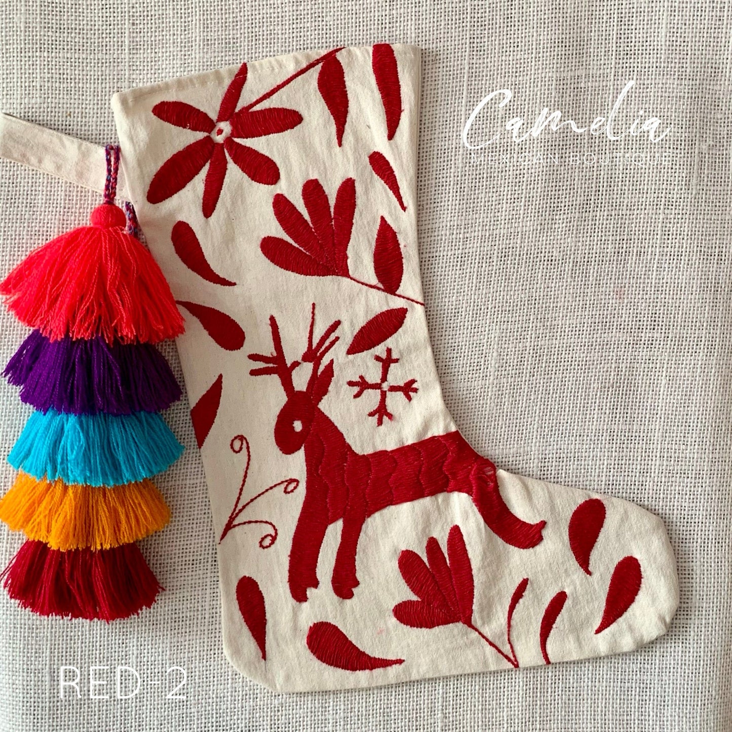 Mexican Otomi Christmas Stocking