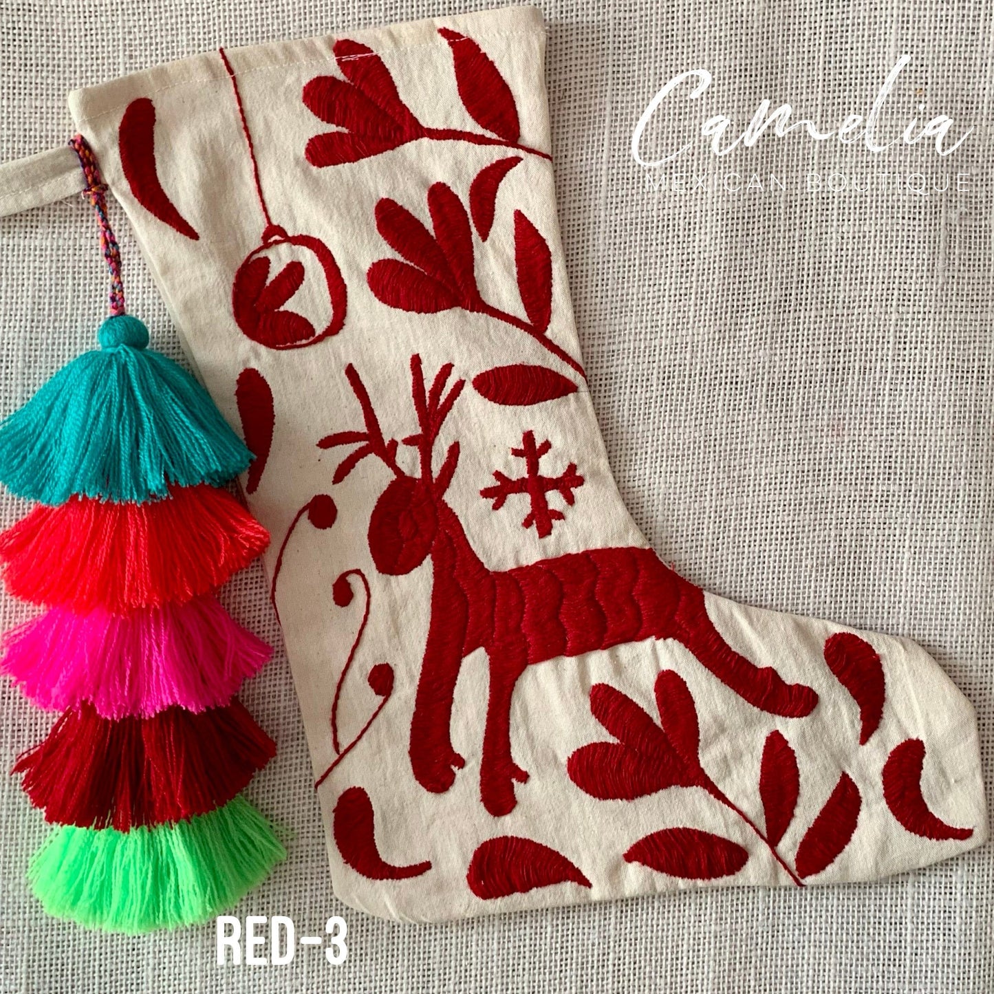 Mexican Otomi Christmas Stocking