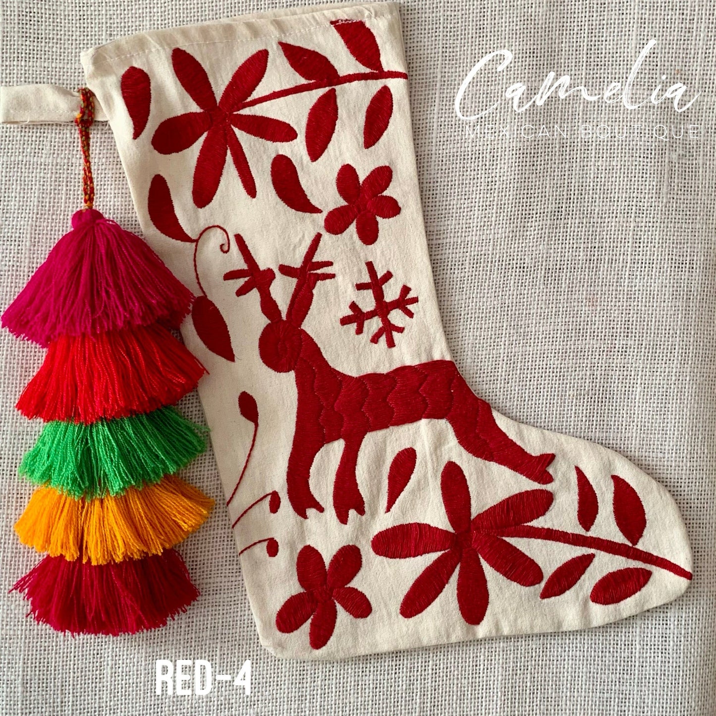 Mexican Otomi Christmas Stocking