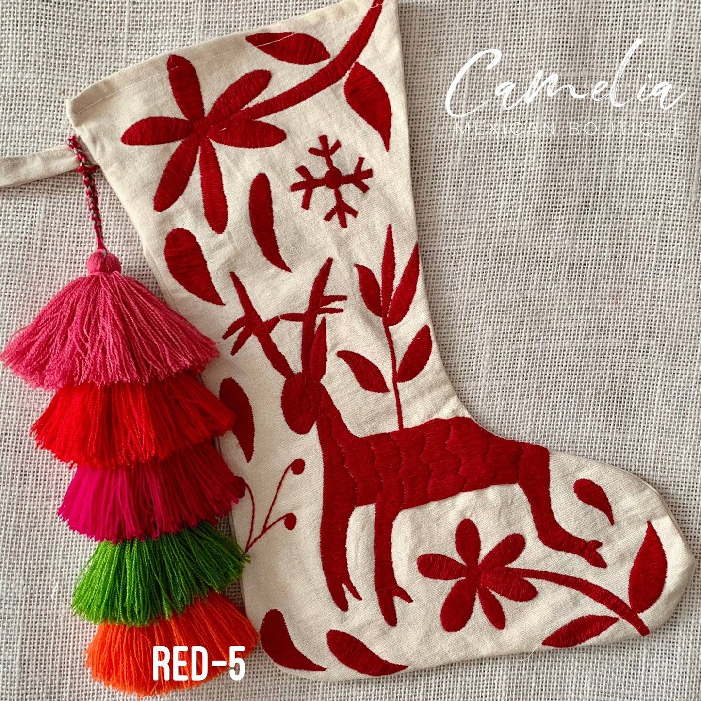 Mexican Otomi Christmas Stocking