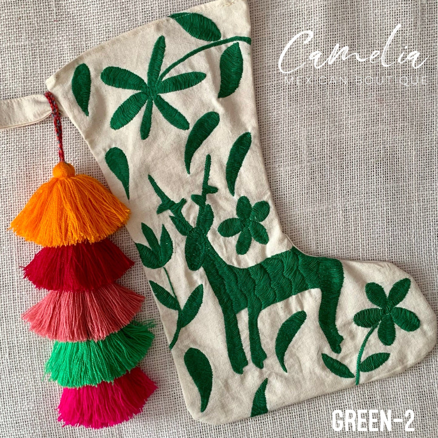 Mexican Otomi Christmas Stocking