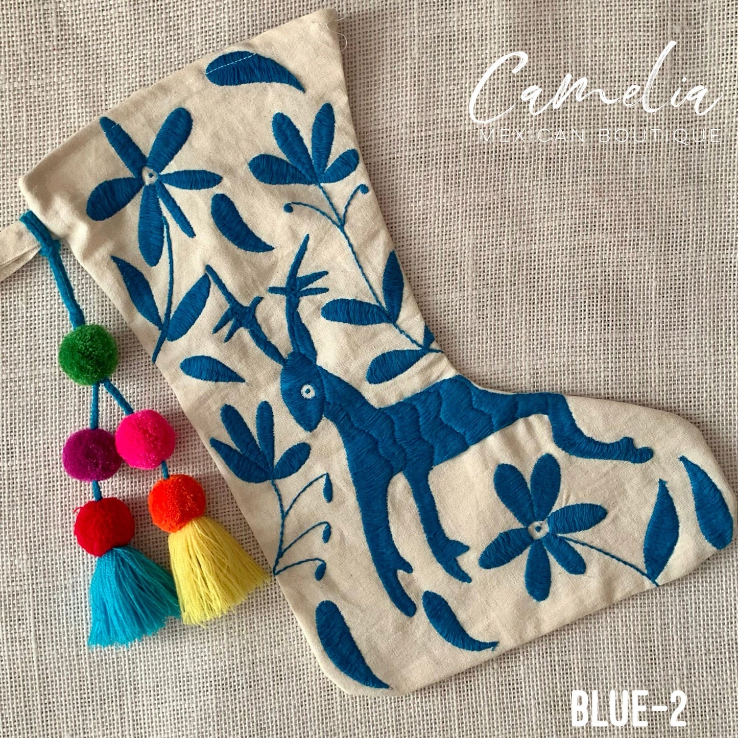 Mexican Otomi Christmas Stocking