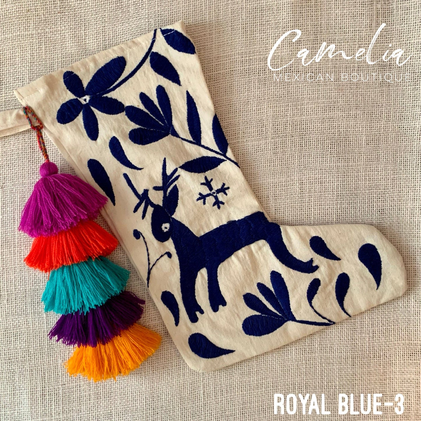 Mexican Otomi Christmas Stocking