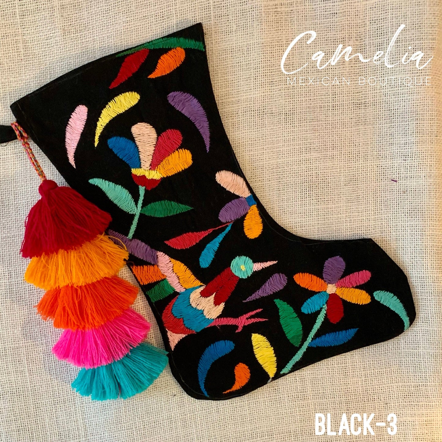 Mexican Otomi Christmas Stocking