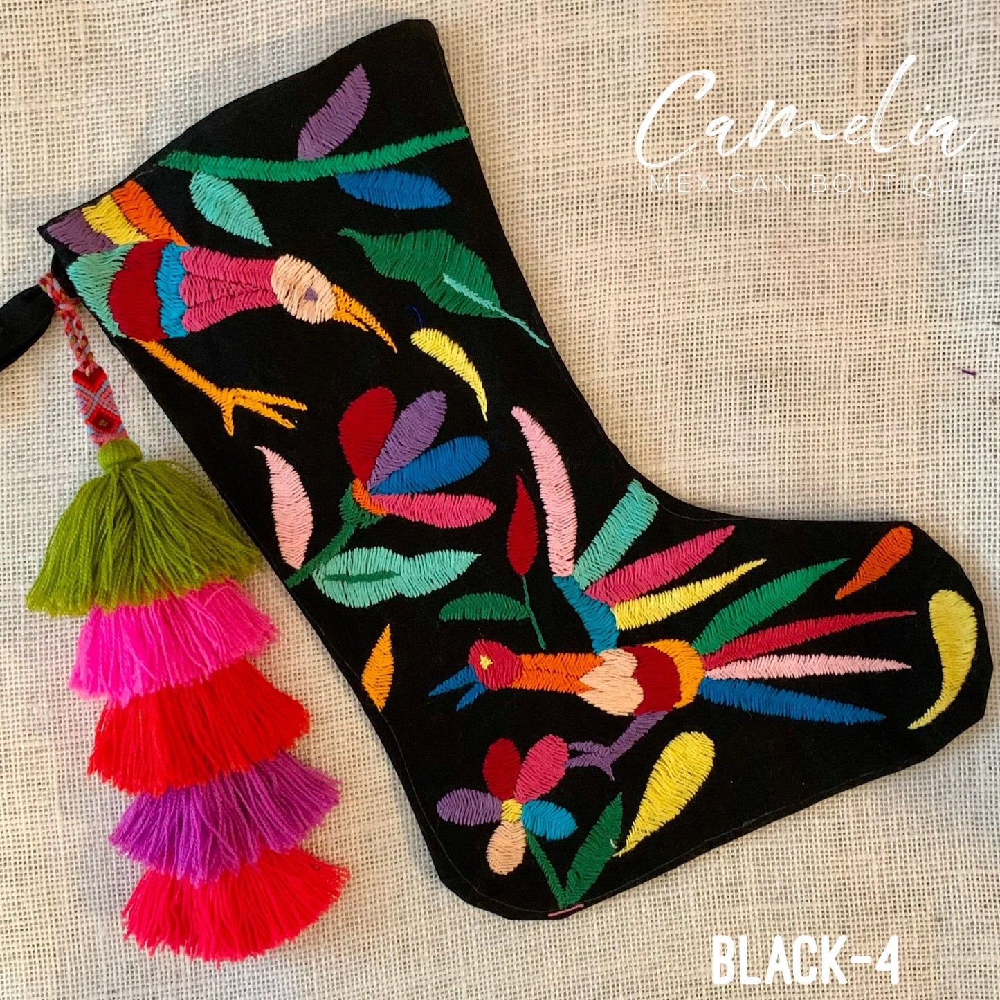 Mexican Otomi Christmas Stocking