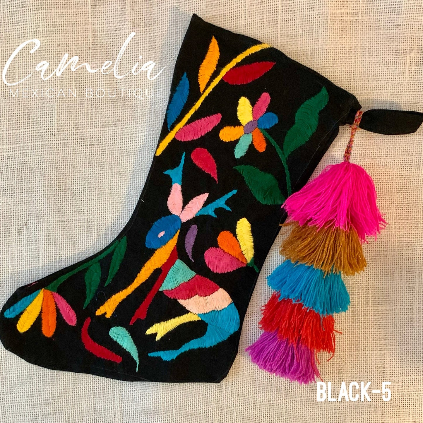 Mexican Otomi Christmas Stocking