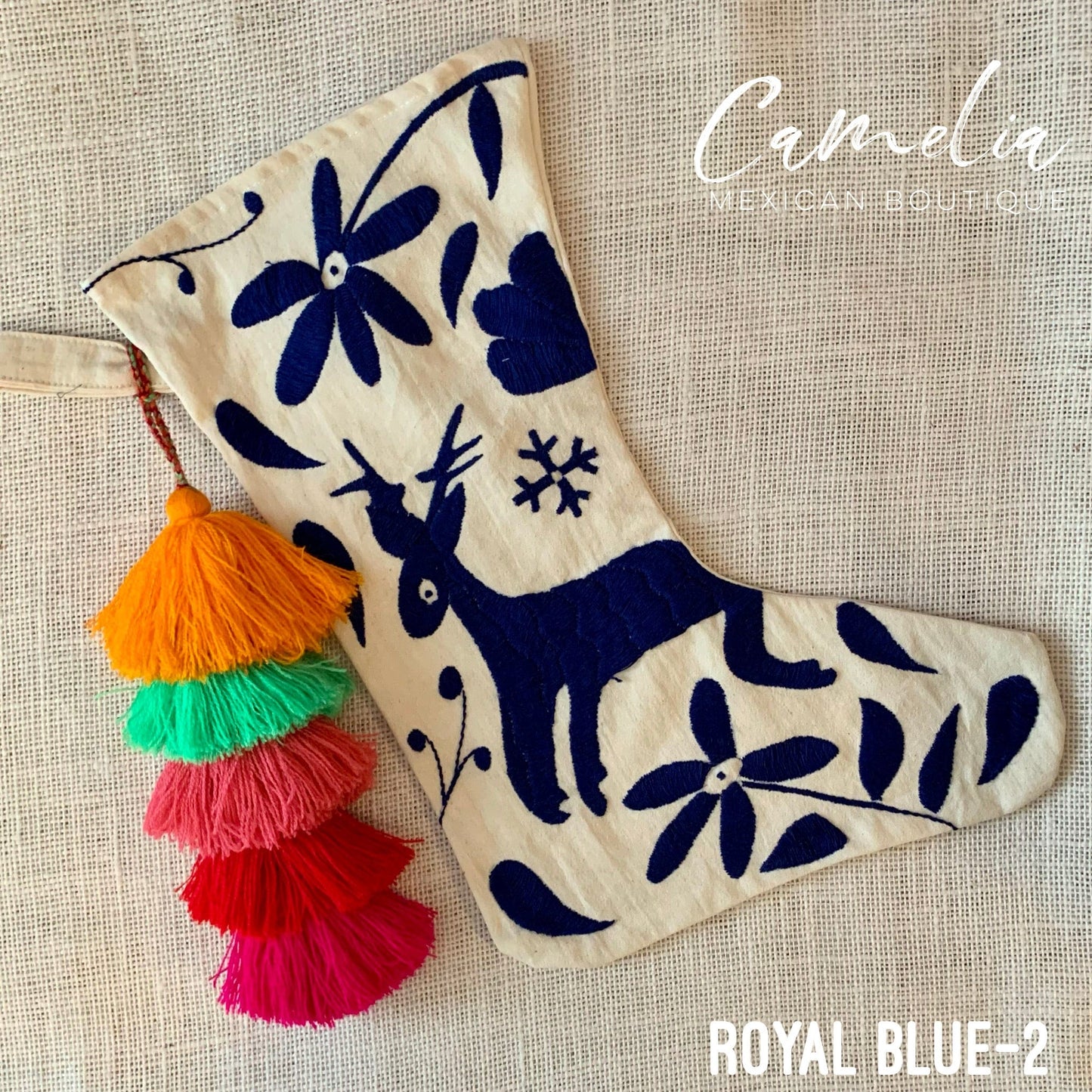 Mexican Otomi Christmas Stocking