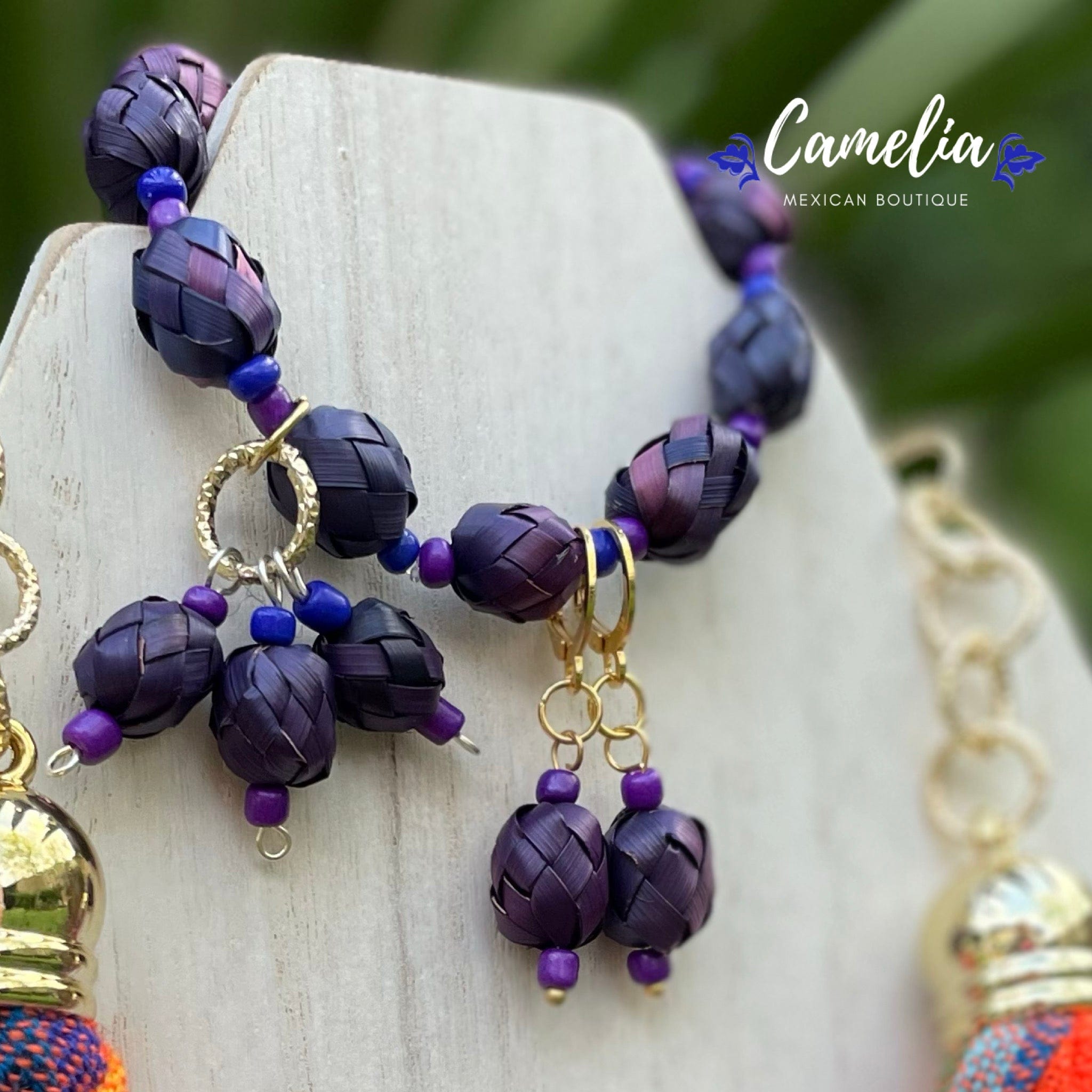 Mexican Palm Necklace Set