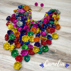 Mexican Palm Waterfall Necklace Set