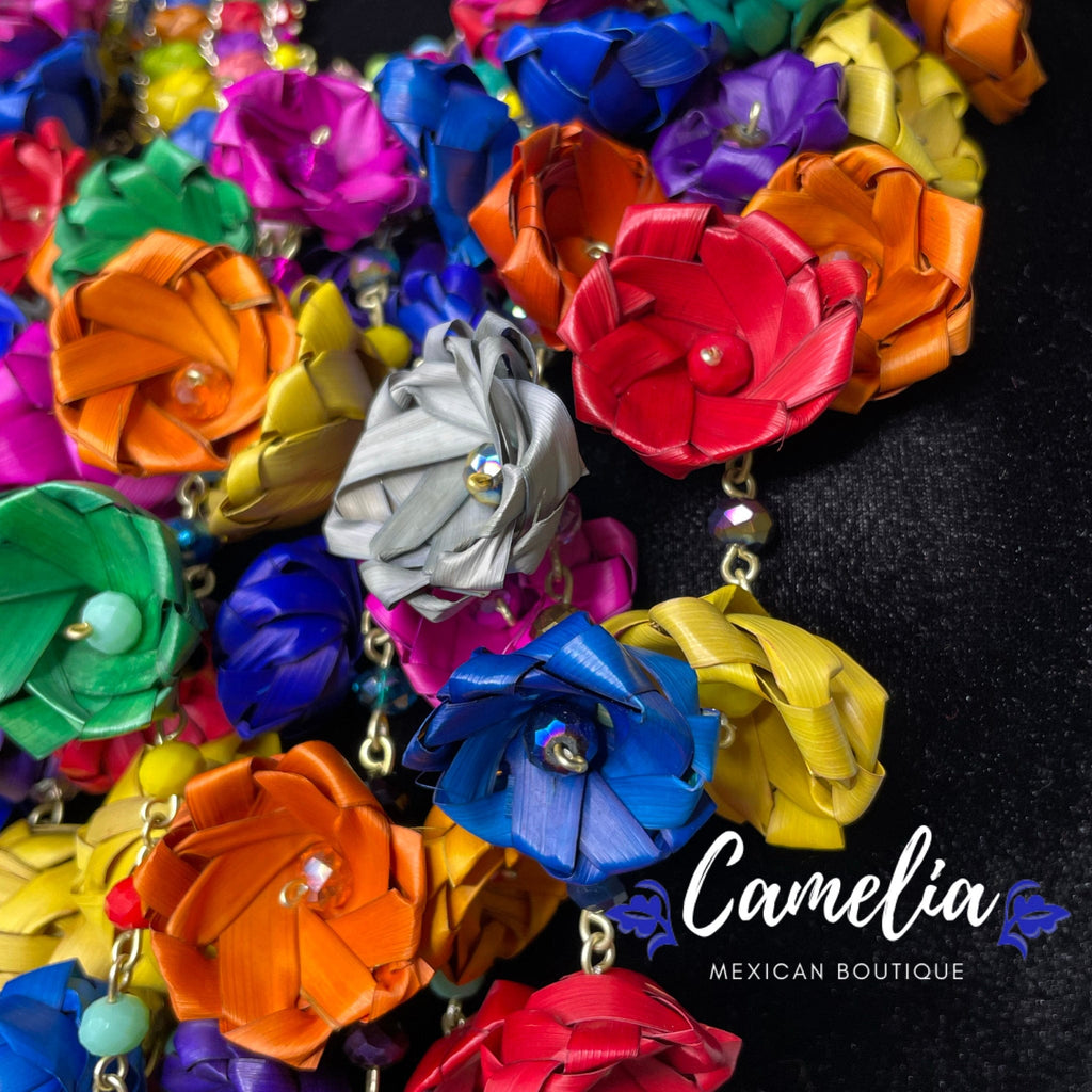 Mexican Palm Waterfall Necklace Set