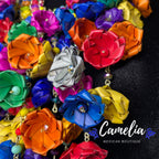 Mexican Palm Waterfall Necklace Set