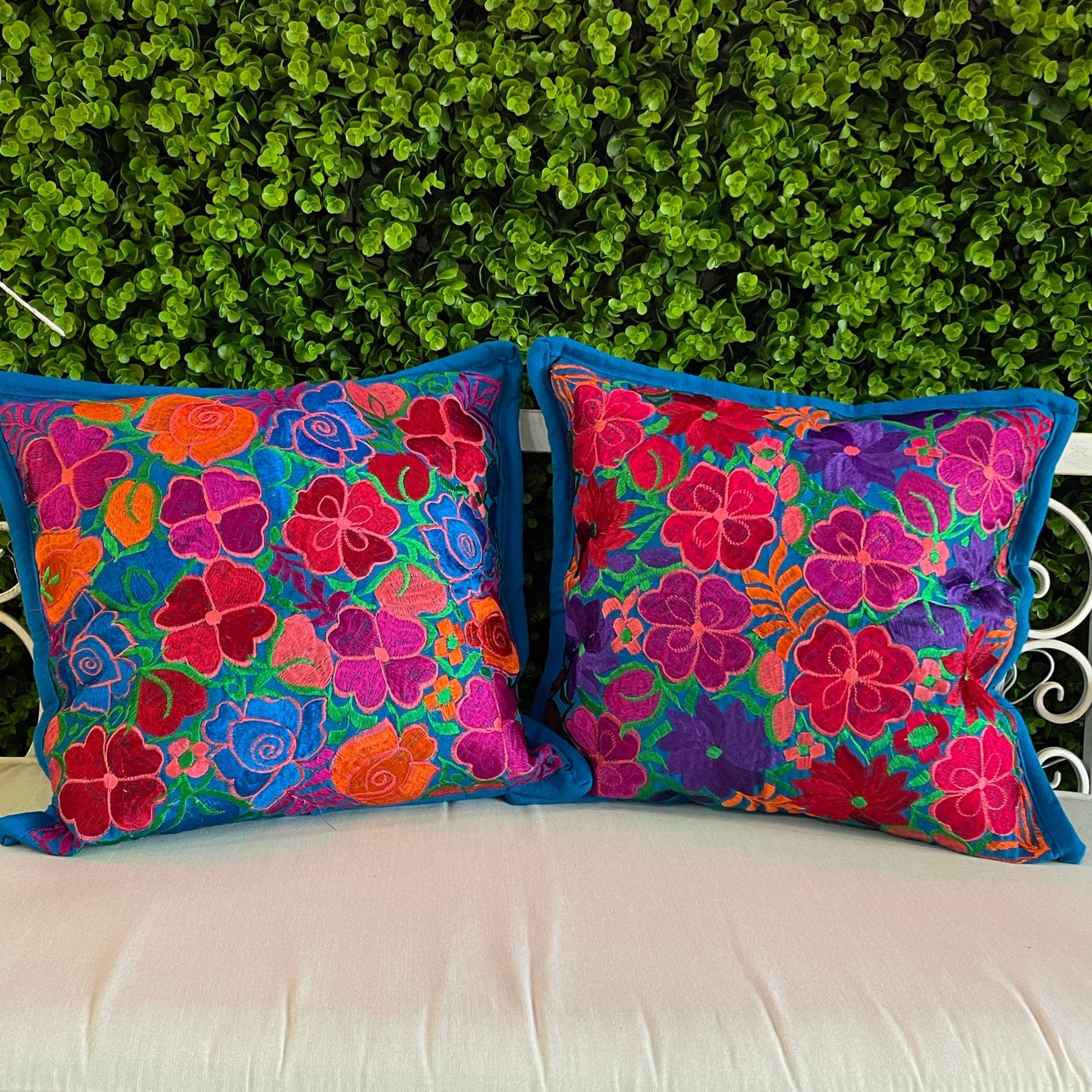 Mexican Pillow Covers Pair - Zinacantan