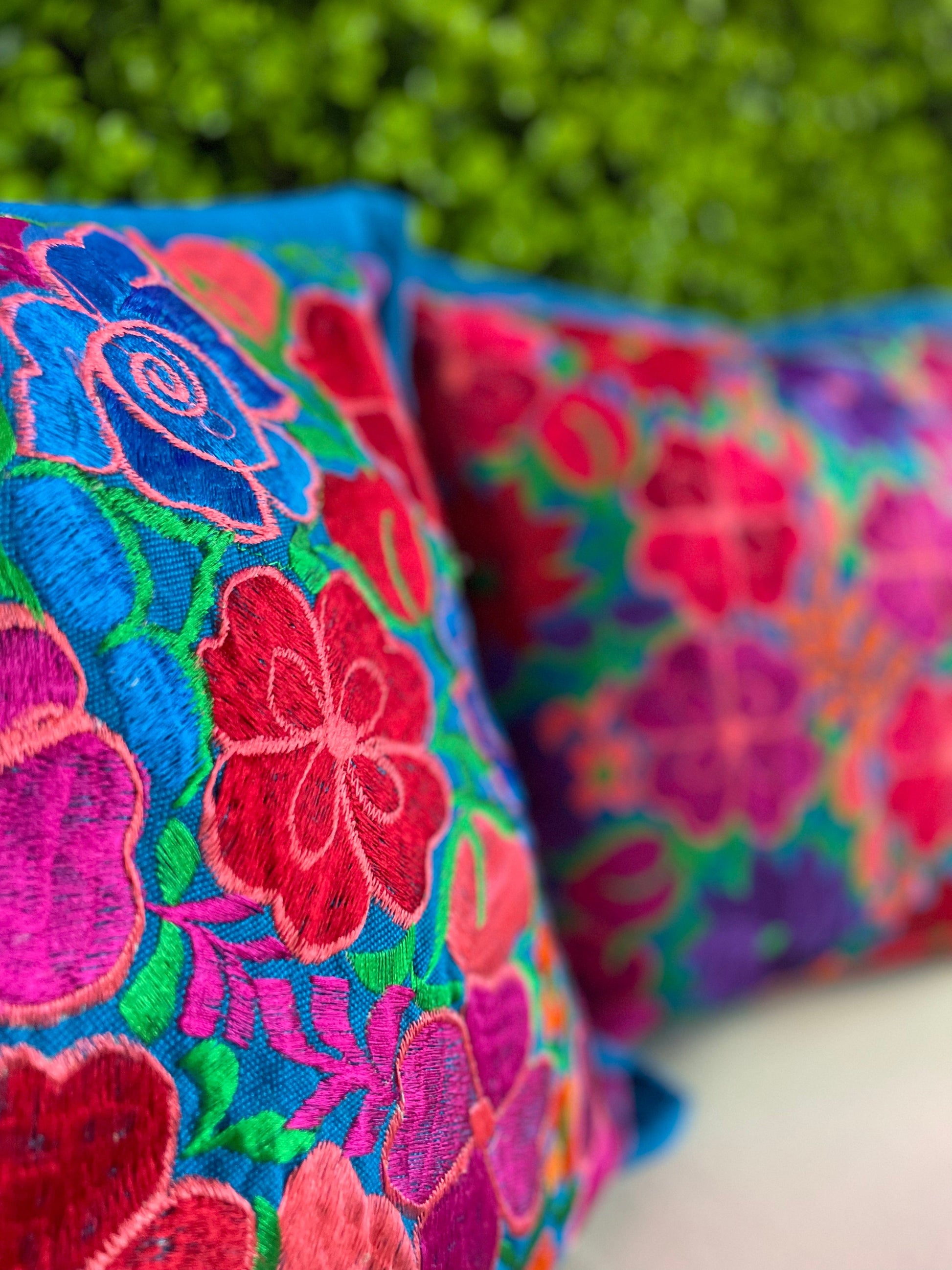 Mexican Pillow Covers Pair - Zinacantan