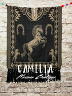 Mexican Poncho with Horse