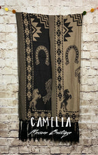 Mexican Poncho with Horse