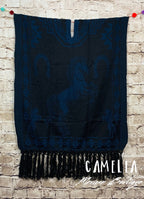 Mexican Poncho with Horse