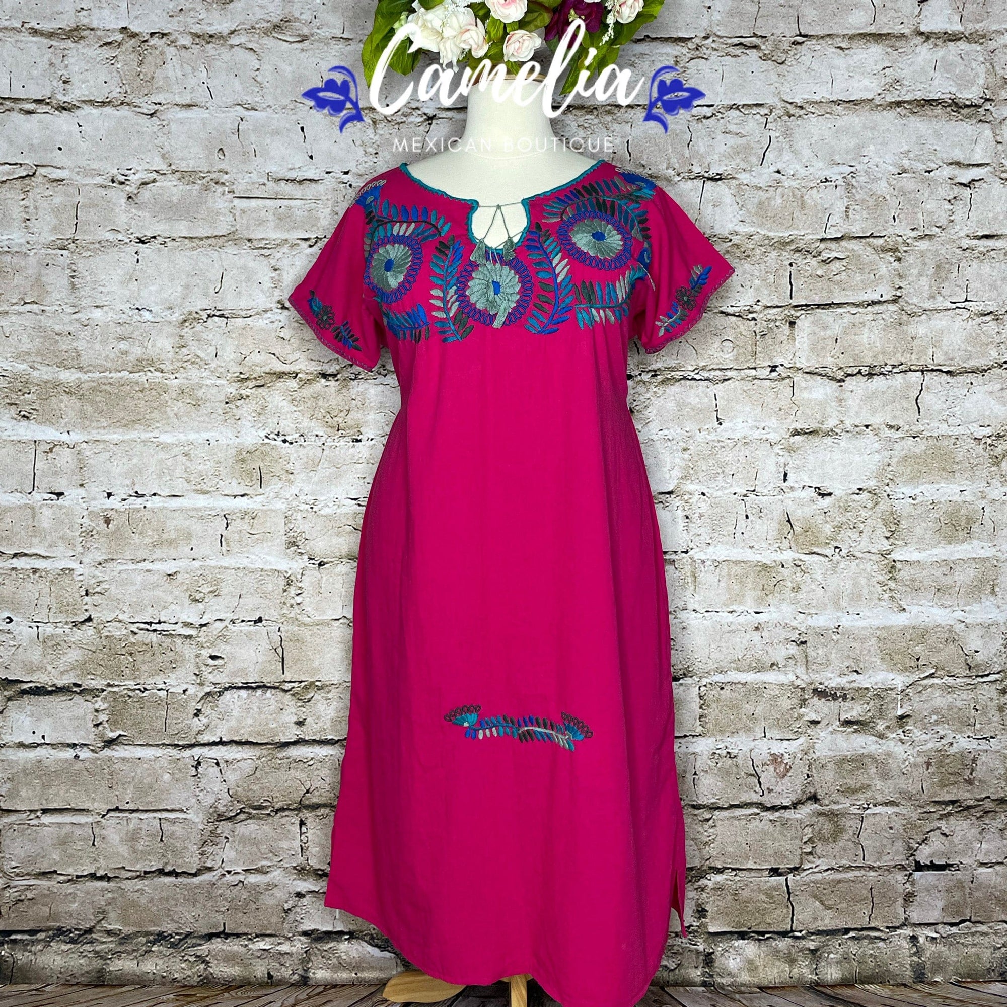 Mexican Rococo Dress Cap Sleeve PLUS