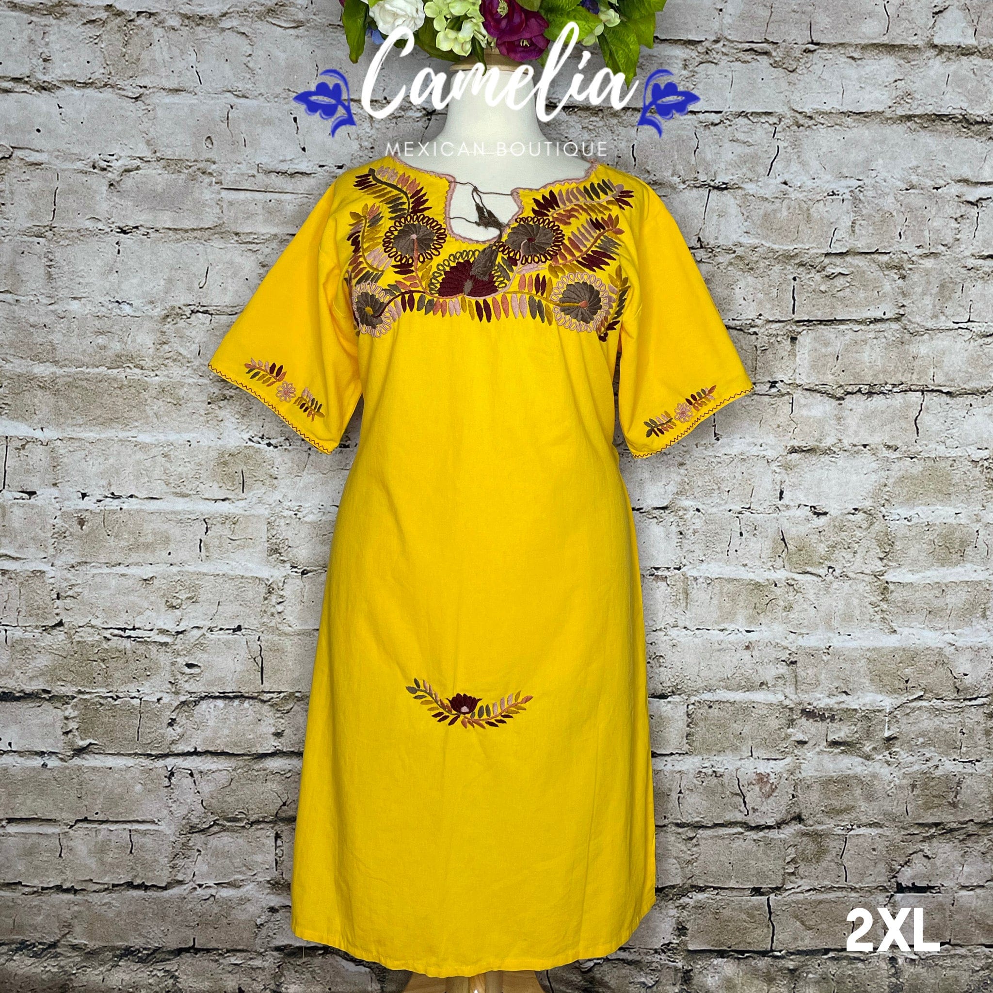 Mexican Rococo Dress Short Sleeve PLUS