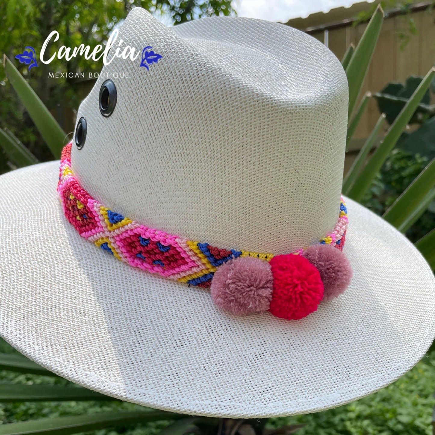 Mexican Sun Hat Pom-Poms