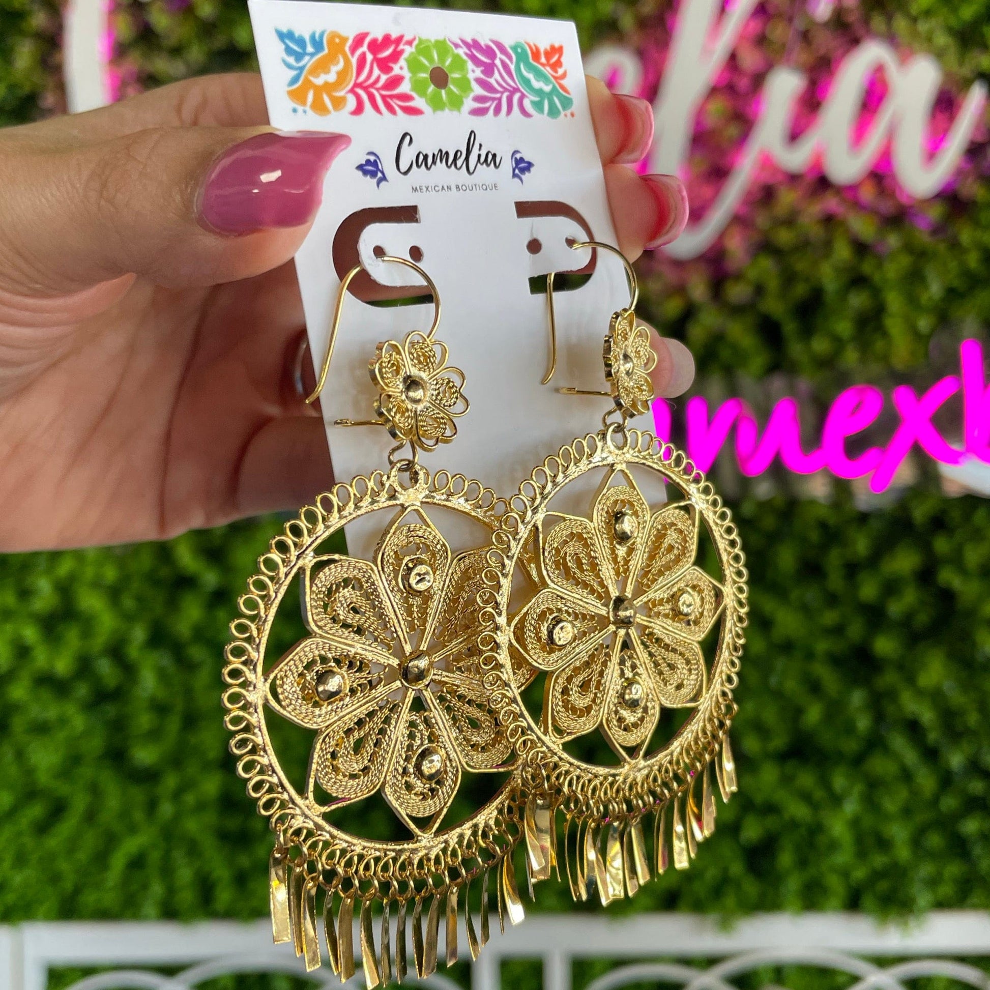 Oaxacan Filigree Earrings - Round X-Large