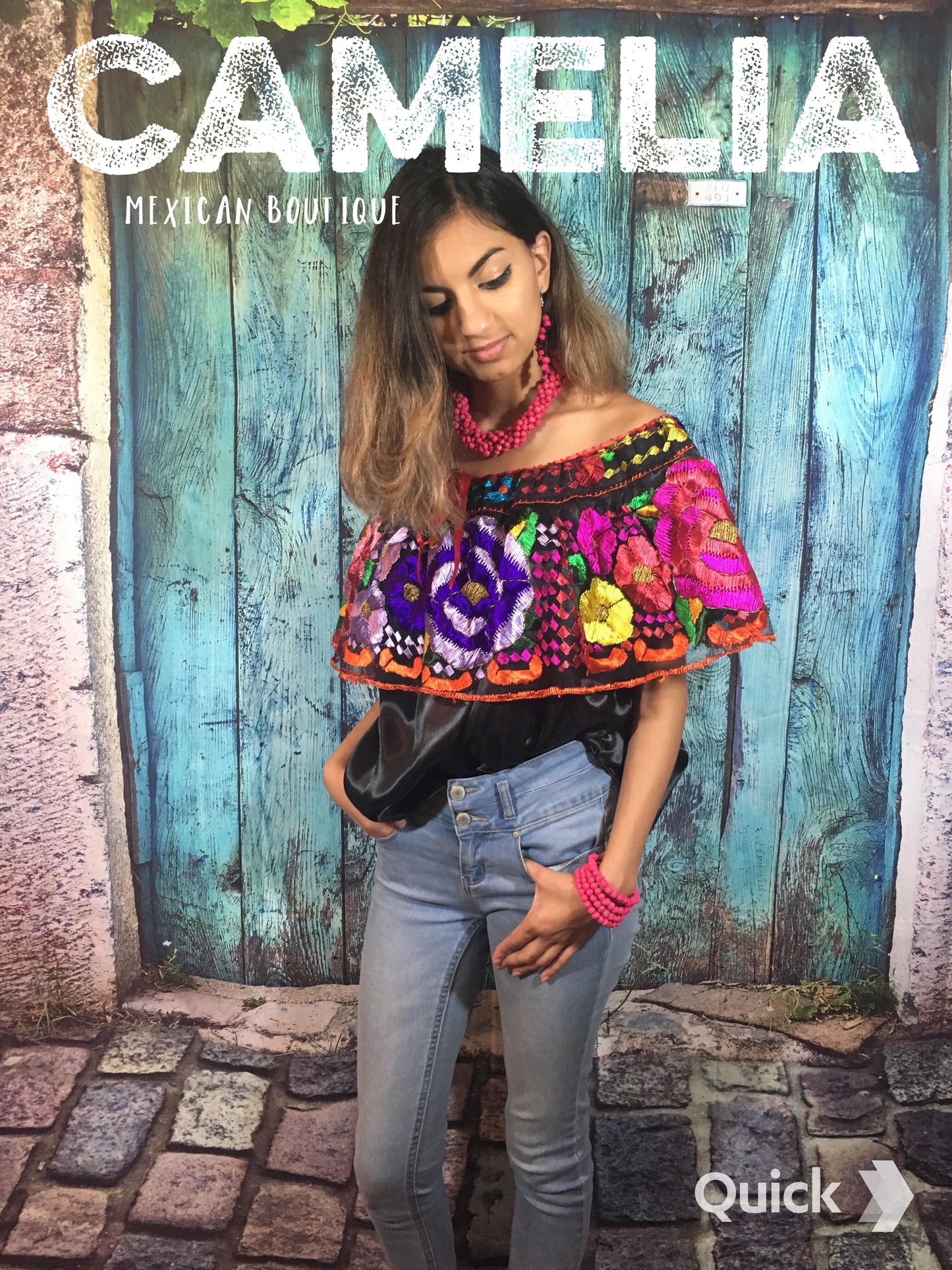 Off Shoulder Mexican Blouse Chiapas - Silk