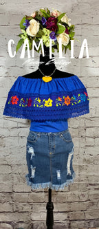 Off Shoulder Mexican Blouse - Margarita