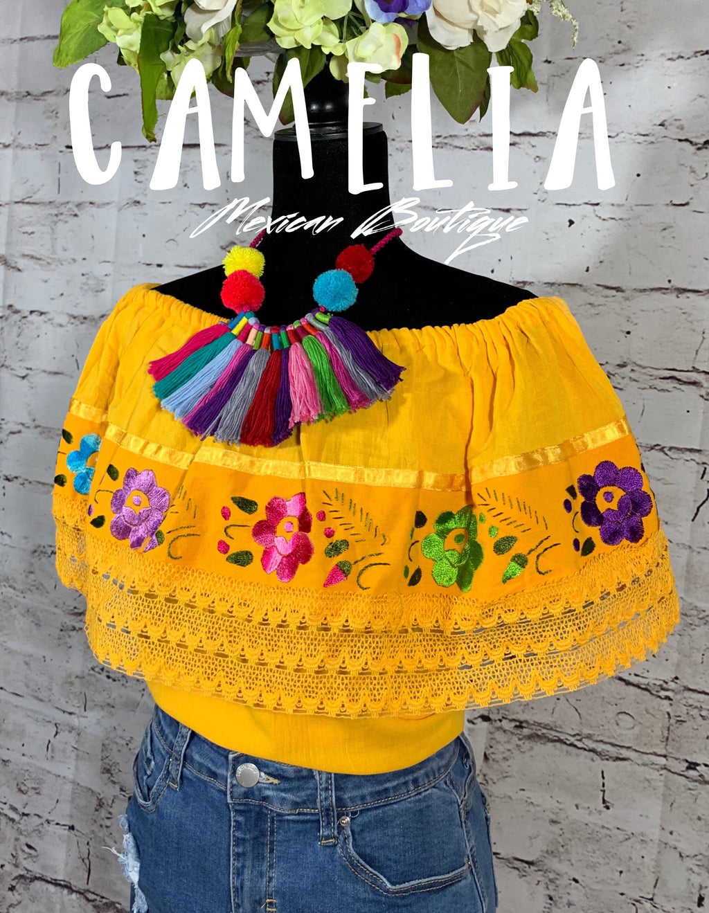 Off Shoulder Mexican Blouse - Margarita