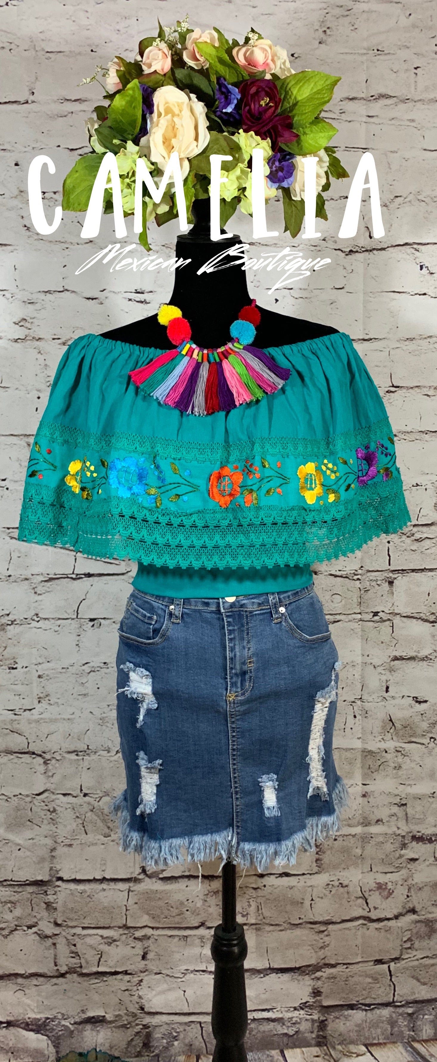 Off Shoulder Mexican Blouse - Margarita