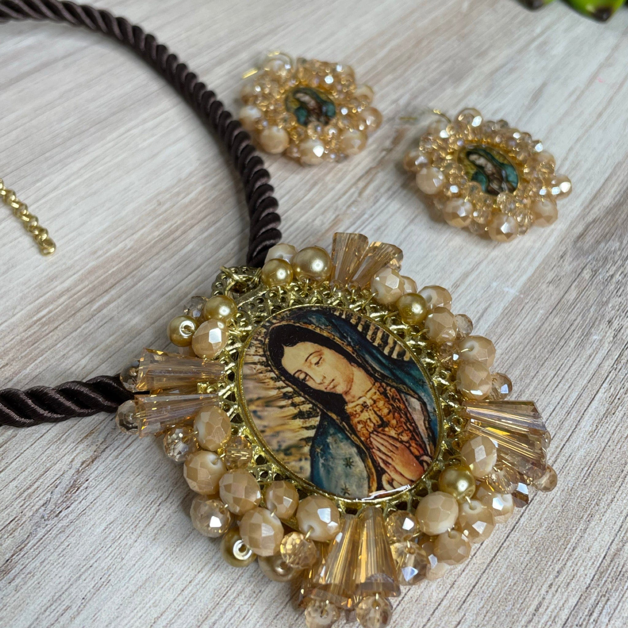 Our Lady of Guadalupe Necklace Set - Large