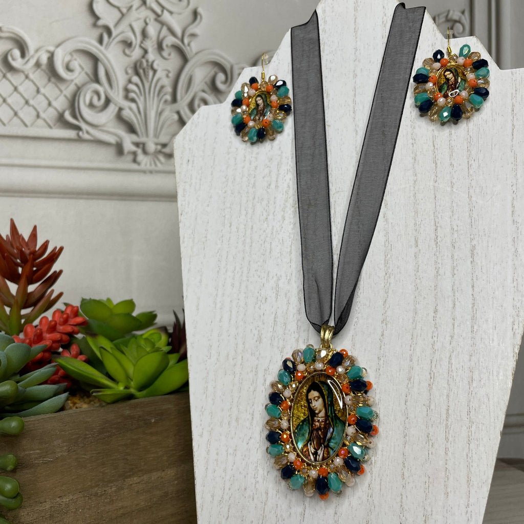 Our Lady of Guadalupe Necklace Set - Medium